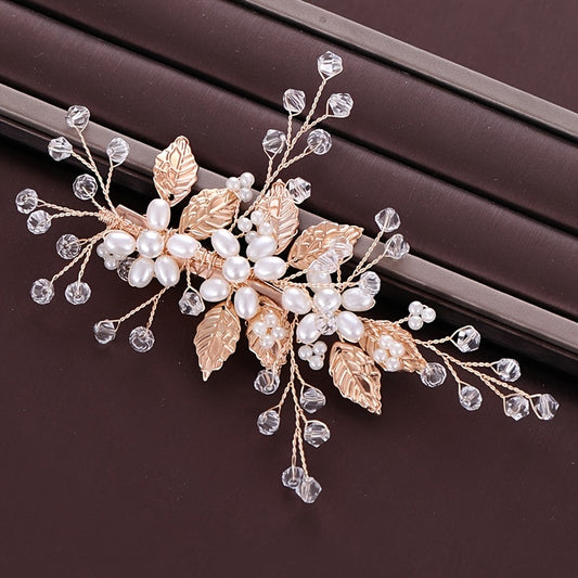 Faux Pearl Hair Clip Non slip Duck Billed Clip Side Clip Bangs Clip