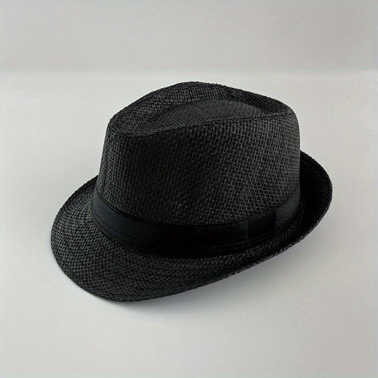 Children's Summer Jazz Hat Straw Hat Travel Beach Hat Sunshade Hat