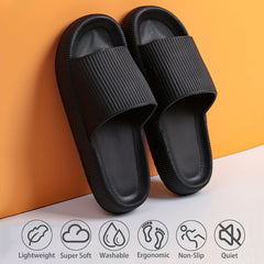 Men's Lightweight Comfy Household Slides, Assorted Colors