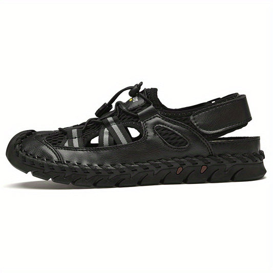 Men's Mesh Sandals Adjustable Draw String Casual Outdoor Walking Shoes