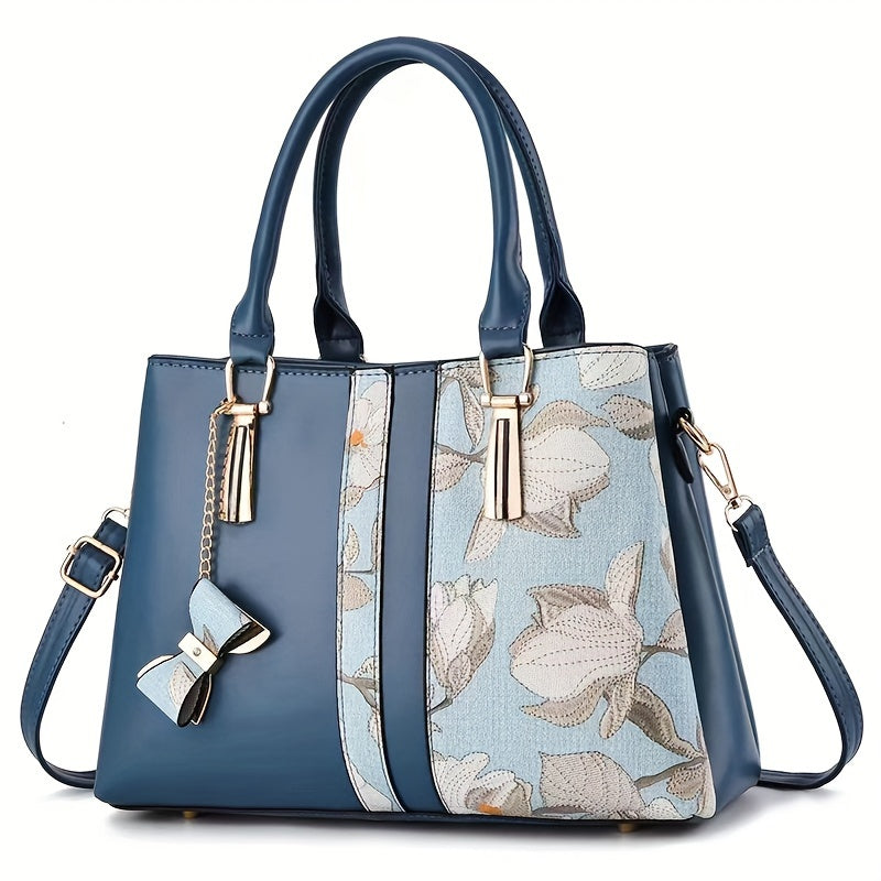 Floral Pattern Crossbody Handbag Large Capacity