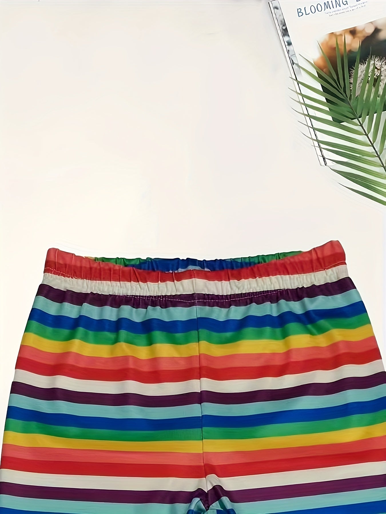 Rainbow Striped Leggings Girls All Seasons Sports Gift
