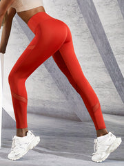 Mesh Contrast Breathable Leggings High Waist Yoga Pants