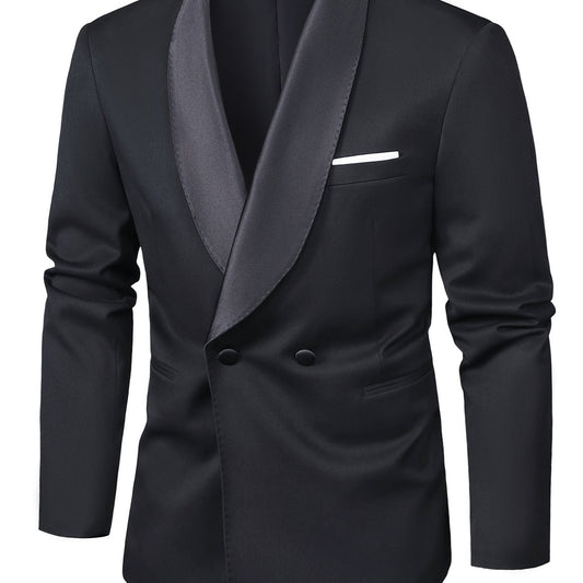 Men's Shining Lapel Tuxedo Jacket for Wedding Banquet