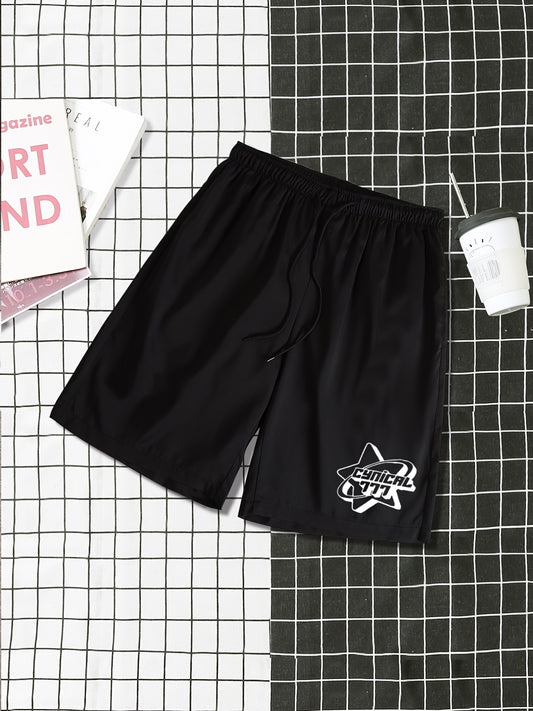Men's Casual Elastic Waist Drawstring Shorts