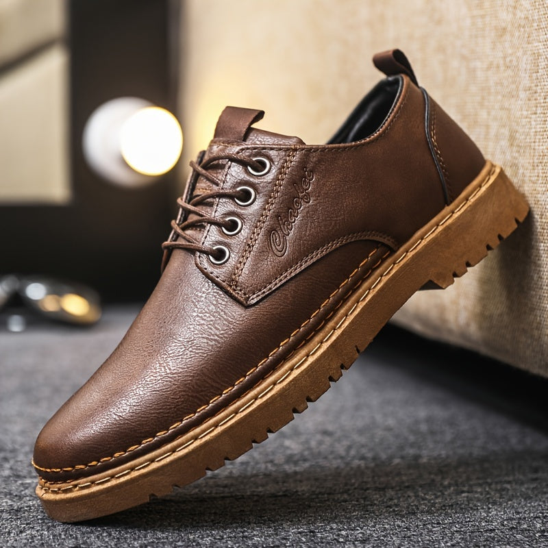 Men's Lace-up Derby Shoes for Business Formal Events