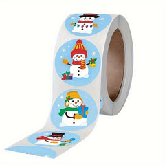 500pcs Christmas Cartoon Sticker Gift Decoration Label Self-adhesive