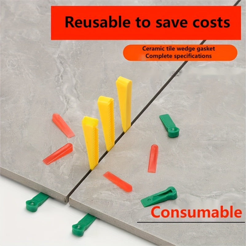 100pcs Ceramic Tile Leveling System Wedges & Gaskets