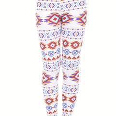 Boho Geometric Print High Waist Leggings