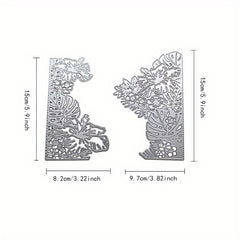 2pcs Flower Metal Cutting Dies DIY Spring Craft Decoration Stencil Mold