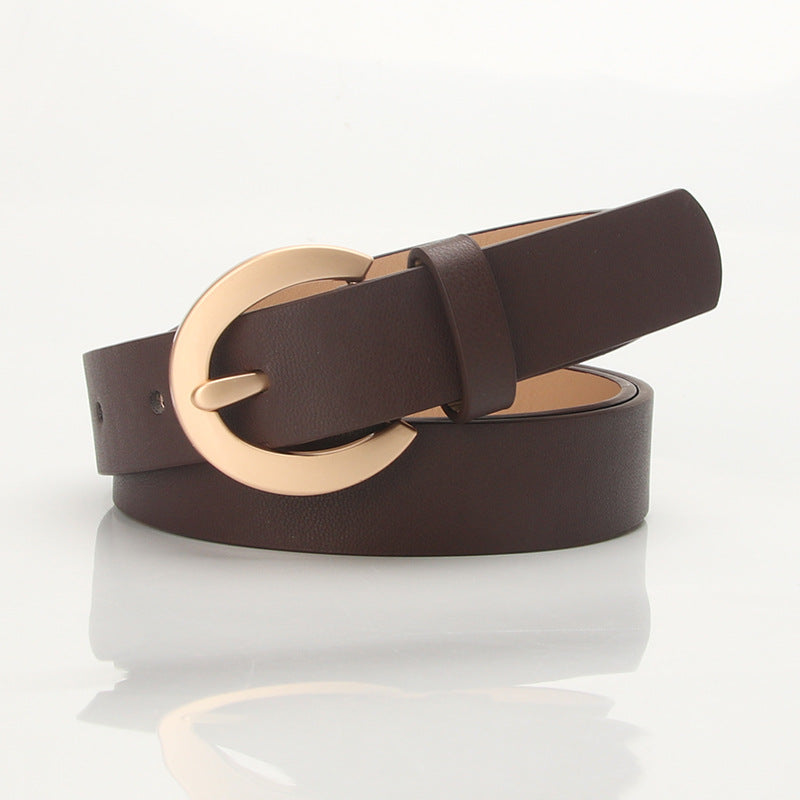 Women's PU Leather Waist Belt for Jeans Pants Dress