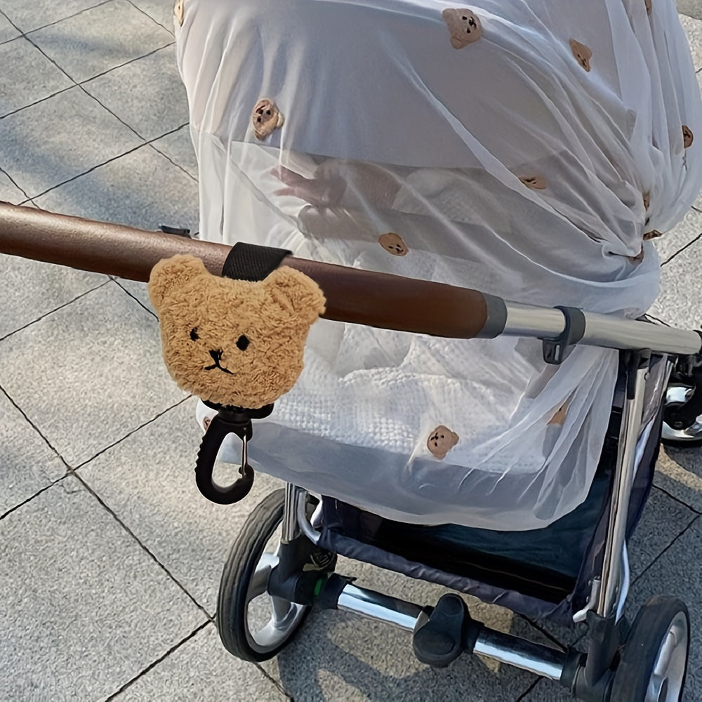 360 Degree Stroller Accessories Bear Pram Bag Hook