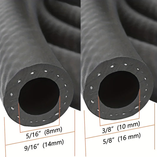5ft Fuel Line Hose with Clamps 150PSI