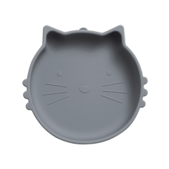 Cat Silicone Suction Plate for Babies Non Slip Food Tableware