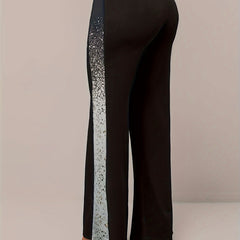 Women's Plus Colorblock Wide Leg Trousers