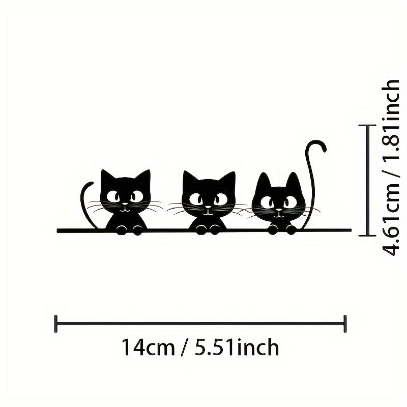 Kitten Auto Sticker PVC Decals for Motorcycles Laptops Tablets Phones