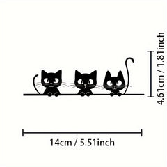 Kitten Auto Sticker PVC Decals for Motorcycles Laptops Tablets Phones