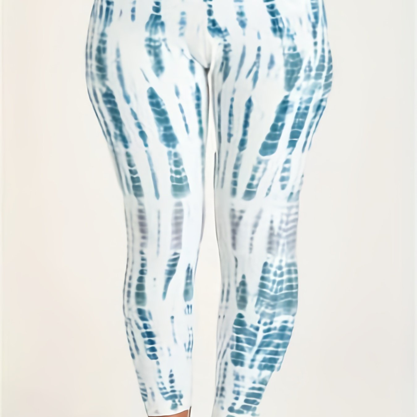  Tie Dye Stripe Print Skinny Leggings