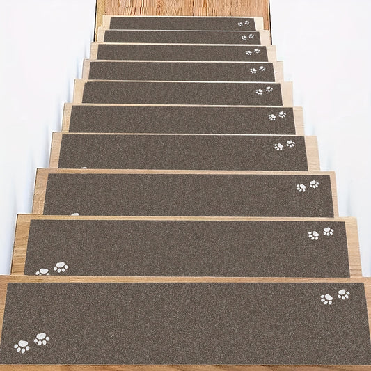 Classic Pattern Stair Treads Floor Stickers Rough Frosted Non-slip Self-adhesive