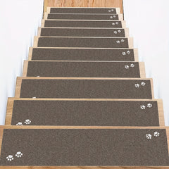 Classic Pattern Stair Treads Floor Stickers Rough Frosted Non-slip Self-adhesive