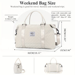 Large Capacity Duffle Bag for Travel & Sports, Portable Gym Storage Bag