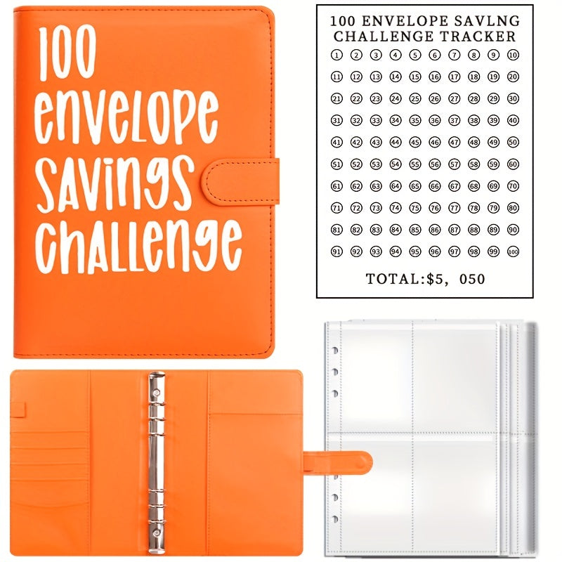 Savings Challenge Book 100 Envelopes Budget Planner with Cash Envelopes