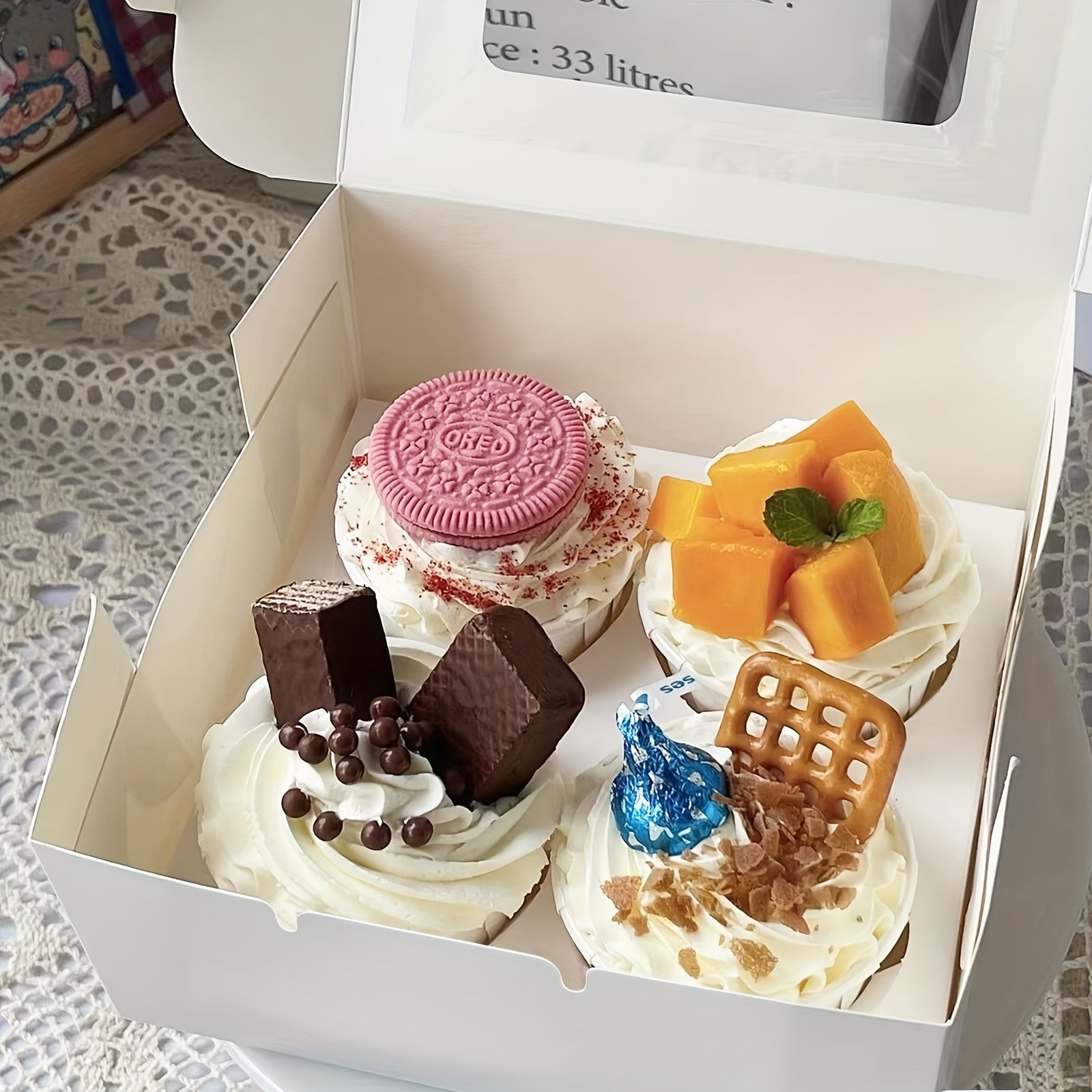30pcs Cake Boxes Bakery Boxes with Window