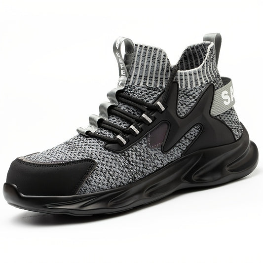Men's Steel Toe Work Safety Shoes Puncture Proof Anti skid Work Sneakers