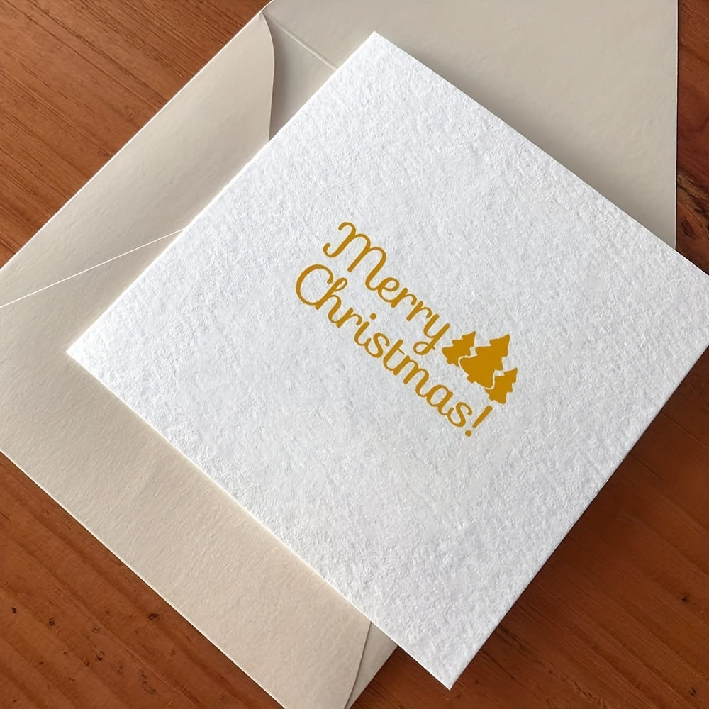 Christmas Words Clear Stamps - Xmas Theme Blessing Sentiment Emboss
