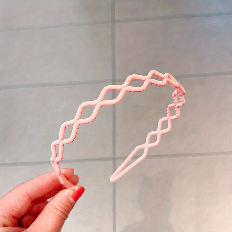 Wavy Headband Sweet Hair Hoop Non-slip Hair Band