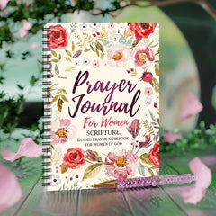 Inspirational Spiral Notebook Floral Cover 100 Pages Christian Gift