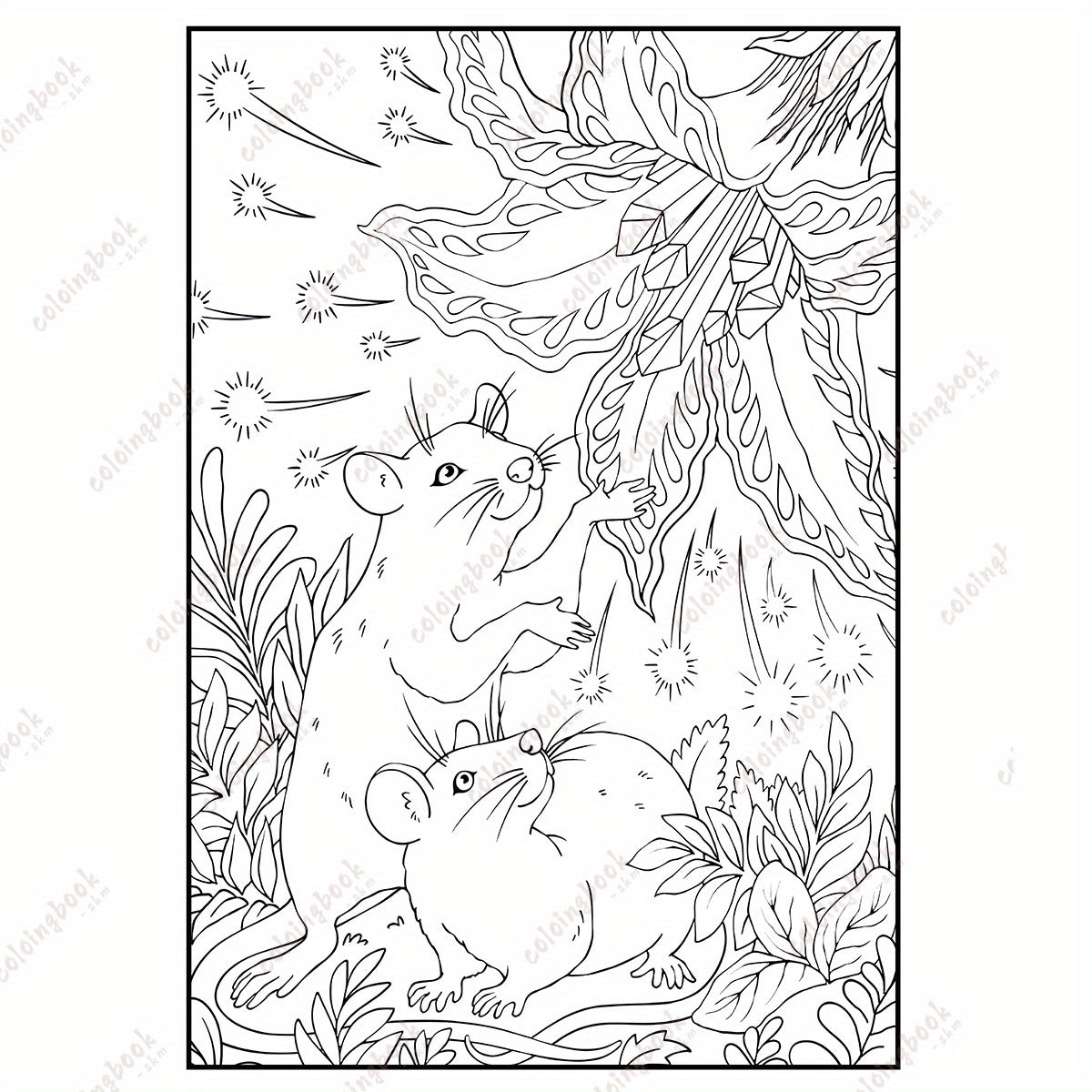 Minimalist Animal Art Coloring Book