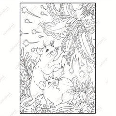 Minimalist Animal Art Coloring Book