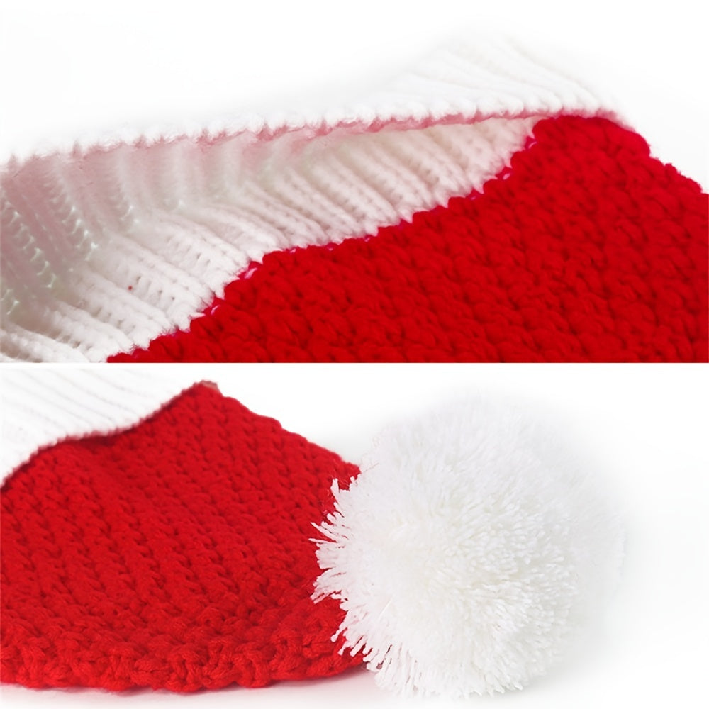 Christmas Hat Knitted Woolen Classic Christmas Party Supplies