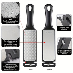 5-in-1 Double-sided Sharpener Tungsten Steel Ceramic Stone