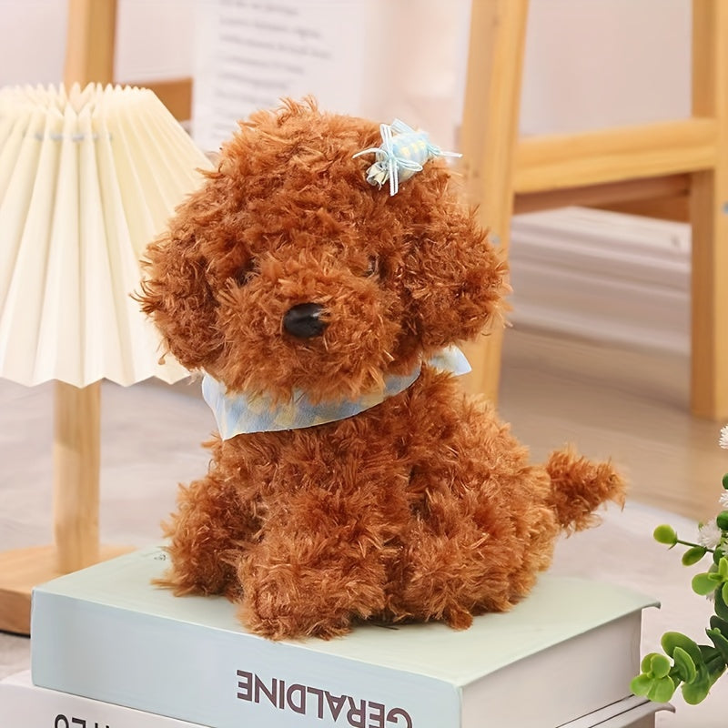 23 cm Scarf Simulation Dog Plush Toy Candy Dog Plush Doll Gift
