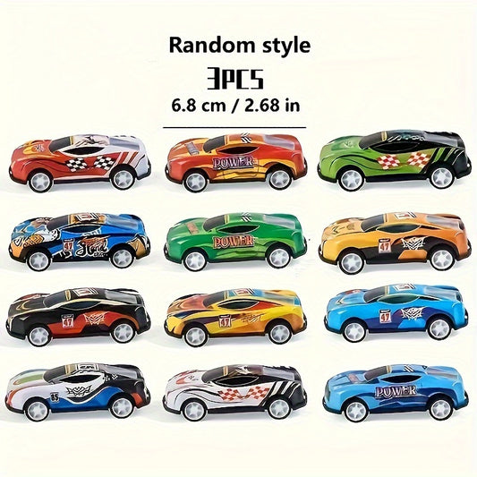 3pcs Pull Back Toy Cars Mini Die Cast Racing Cars Halloween Christmas
