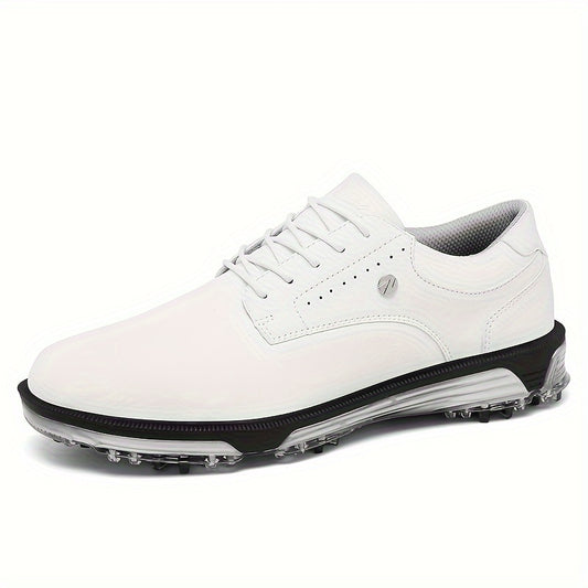 Men's Detachable 9 Spikes Golf Shoes Non Slip Lace Up Sneakers