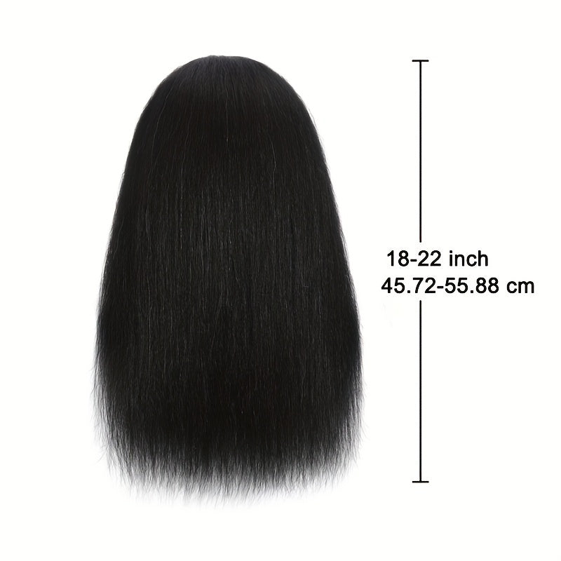 Real Human Hair Mannequin Head Cosmetology Practice Doll