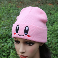 Cartoon Embroidery Beanie Hat Candy Knit Warm Skull Cap