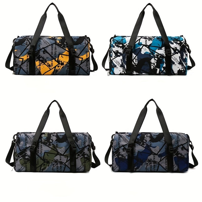 Large Capacity Dry/Wet Bag w/ Shoe Compartment for Travel Fitness