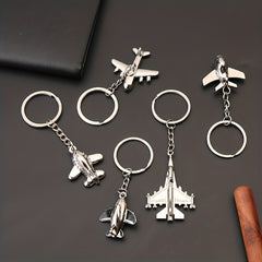 Creative Airplane Keychain for Men Backpack Car Pendant