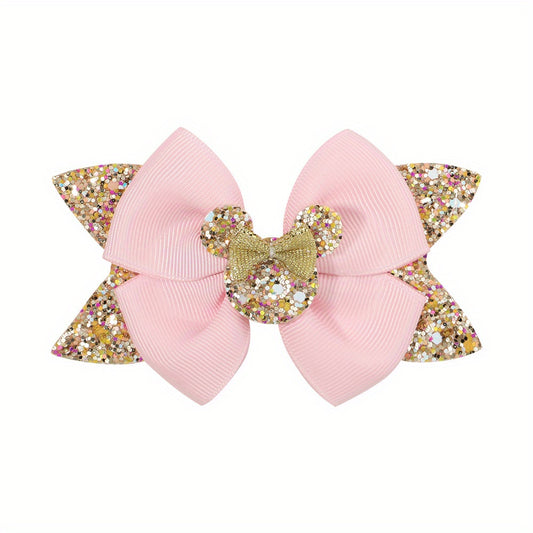 Polka Dot Bow Hair Clips for Girls