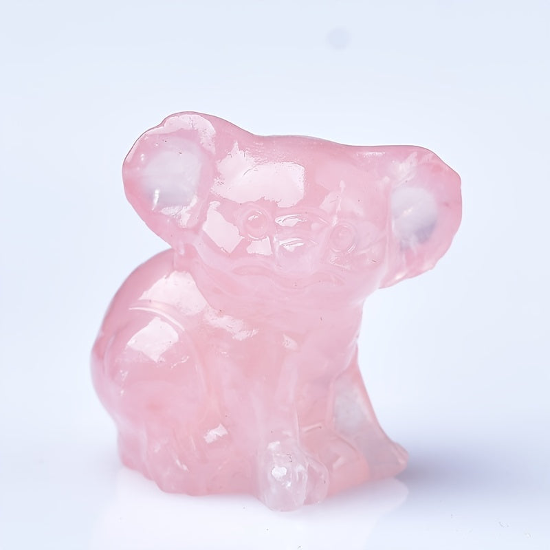Crystal Carved Koala Stone For Healing Home Decor
