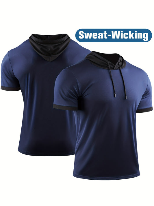 Men's Summer Sweatshirt Quick Drying Hooded Sportswear