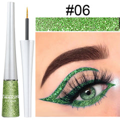 Waterproof Glitter Metallic Liquid Eyeliner Pencil Long Lasting Eye Makeup