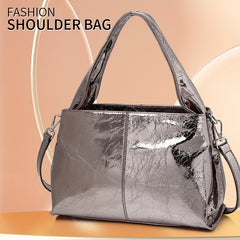 Leopard Print Leather Women's Shoulder Bag