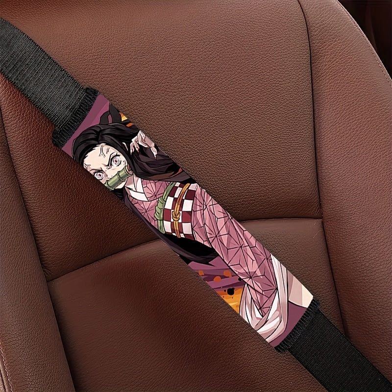 Anime Car Seat Belt Cover Breathable Shoulder Pad Interior Protection