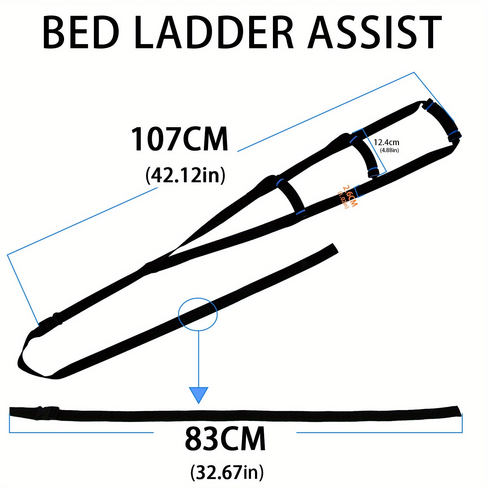Bed Ladder Straps With Handles - Adjustable Stand Up Assist