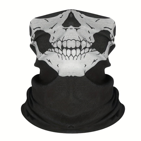 Skull Face Mask Neck Scarf Ghost Skeleton Biker Masks Outdoor Breathable